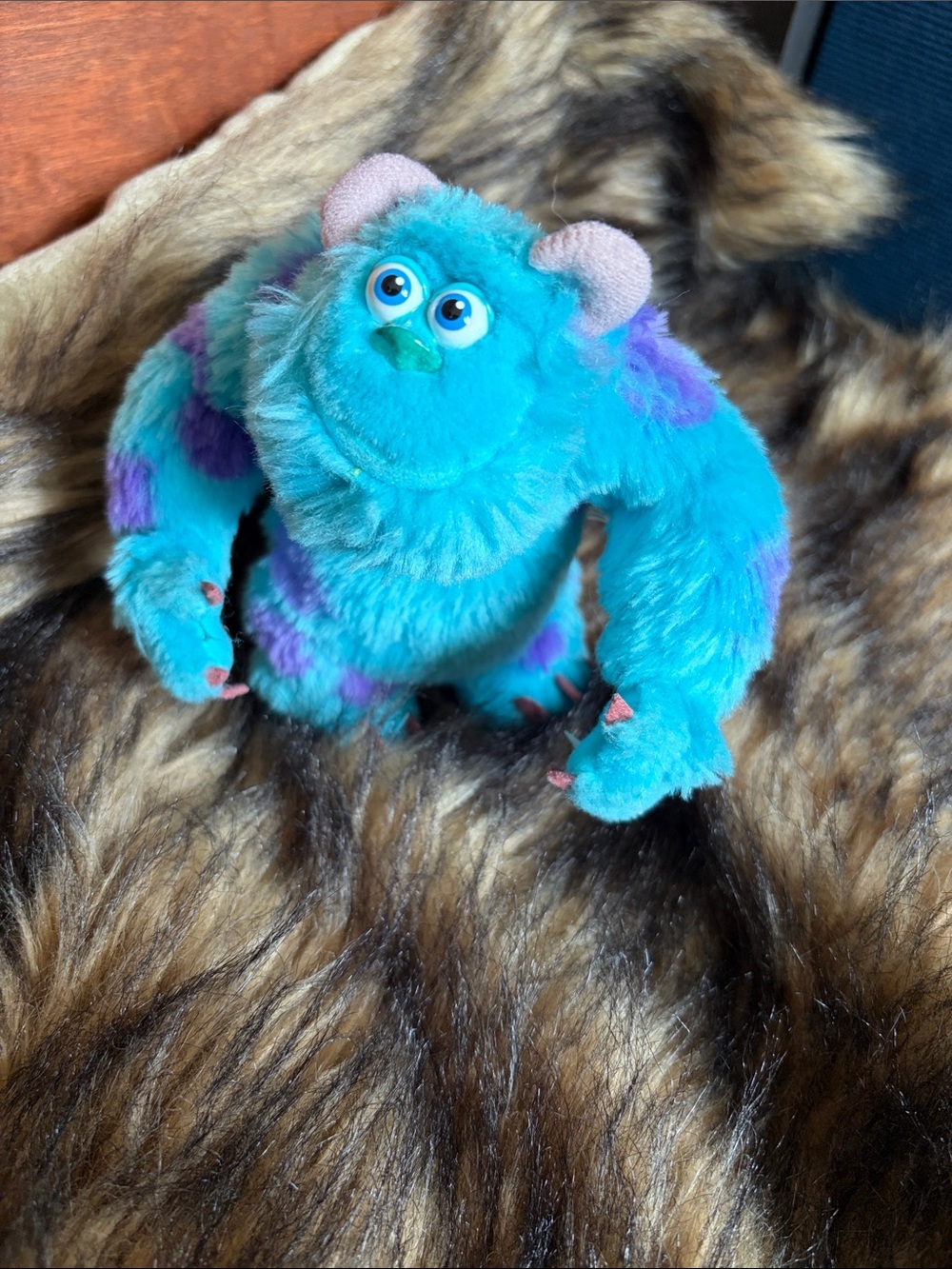 Monsters Inc SULLEY PLUSH Poseable Bendable Sully 6" Stuffed Disney Pixar 2001